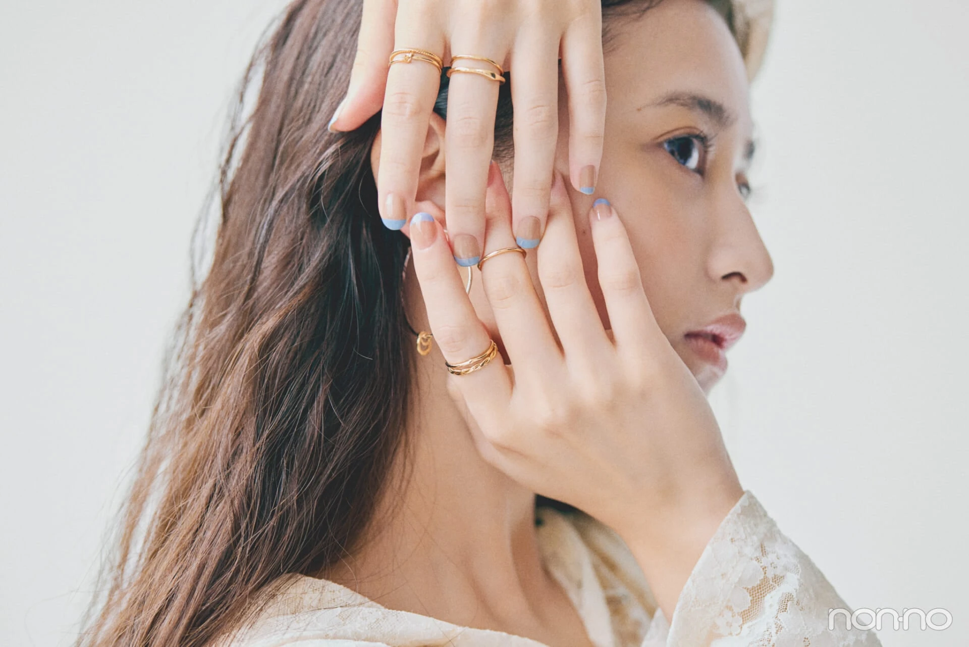 井上和のフレンチネイルのプロセスカット