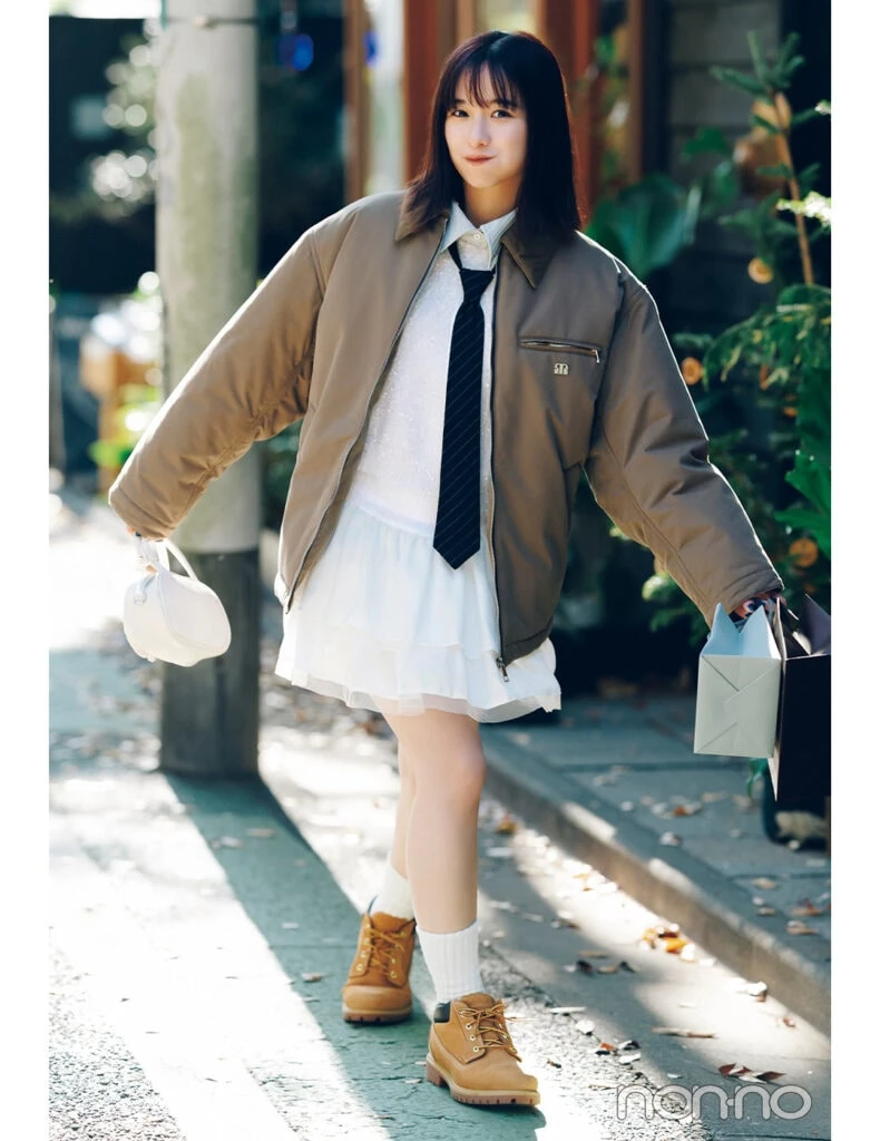 【non-no web】堀田真由が着こなす大学生の毎日コーデ