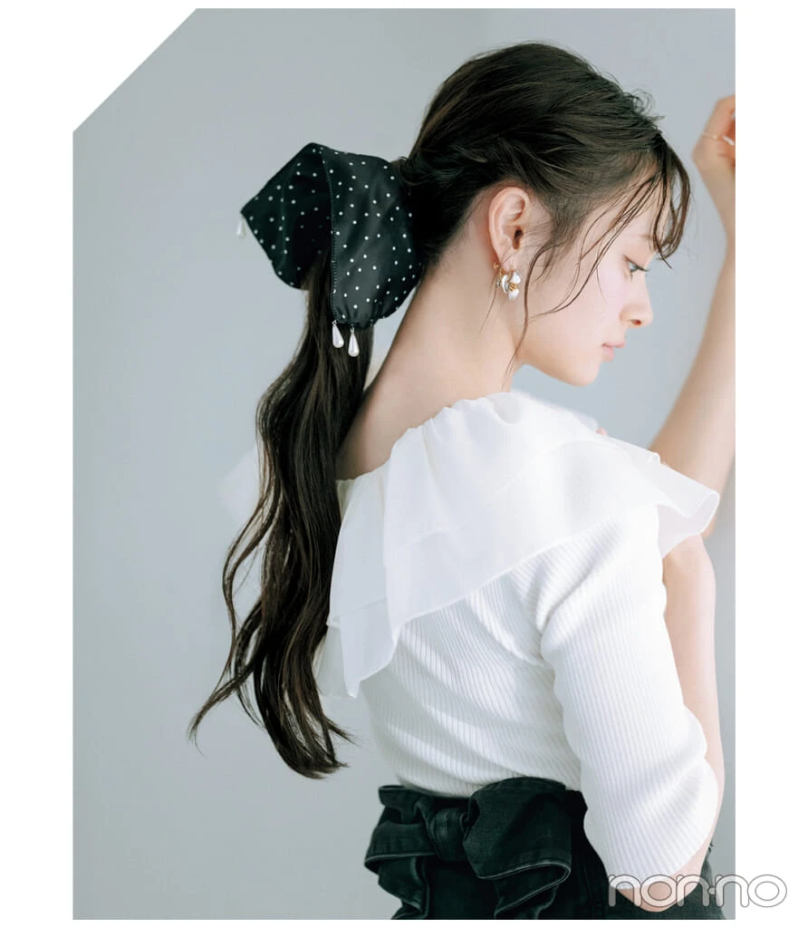 AKB48伊藤百花さん令和のポニーテールとシュシュモデルカット5-9