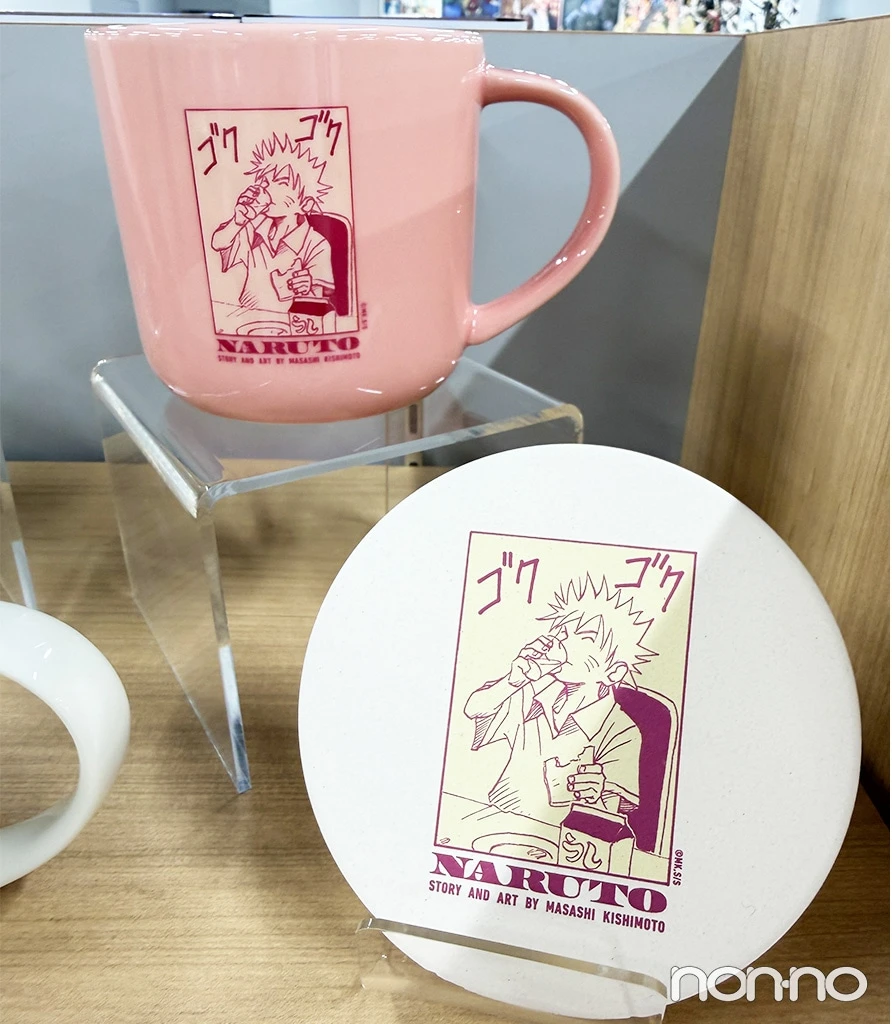 ナルトの珪藻土コースター¥1980・マグカップ¥3630
