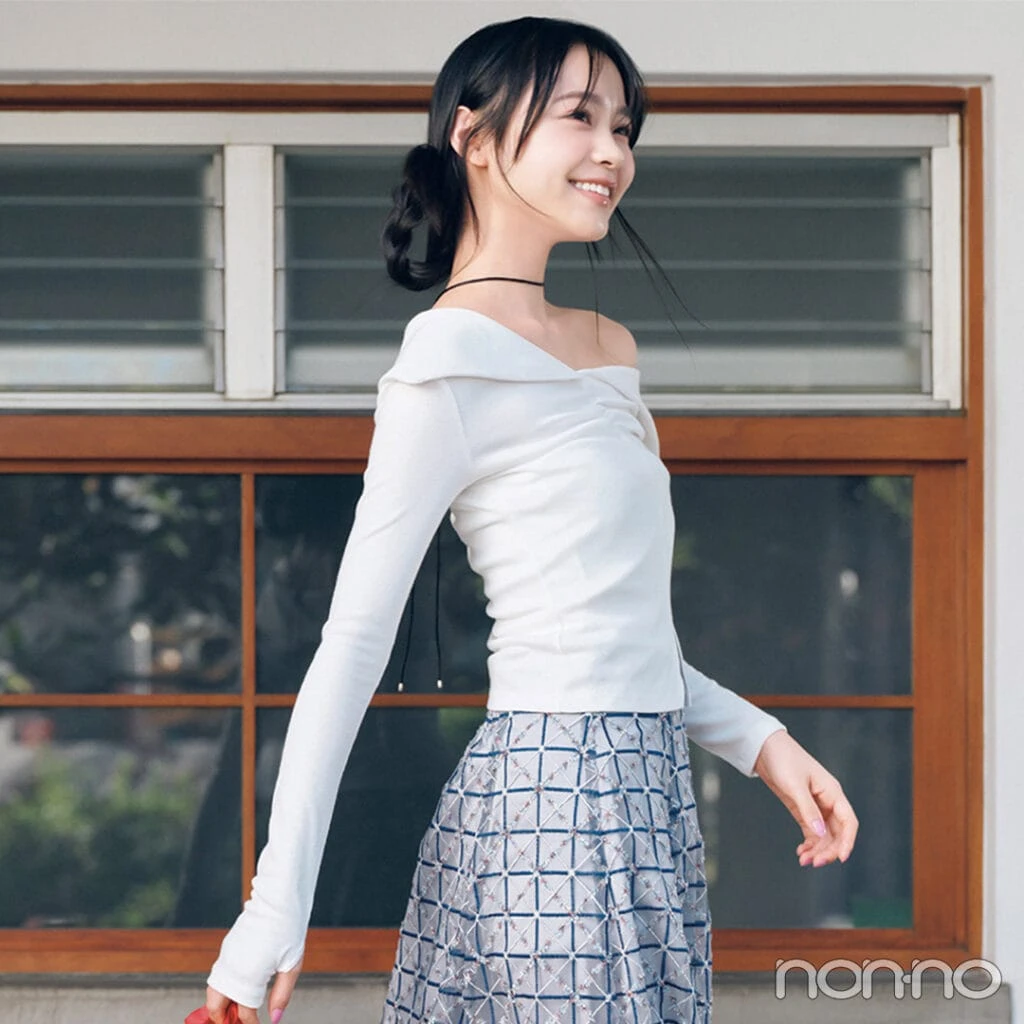 【non-no web】林芽亜里が着こなす大学生の毎日コーデ_アイキャッチ画像