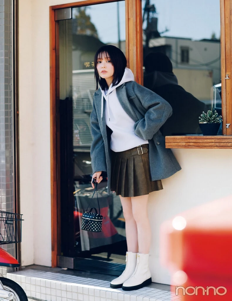 【non-no web】久間田琳加が着こなす大学生の毎日コーデ