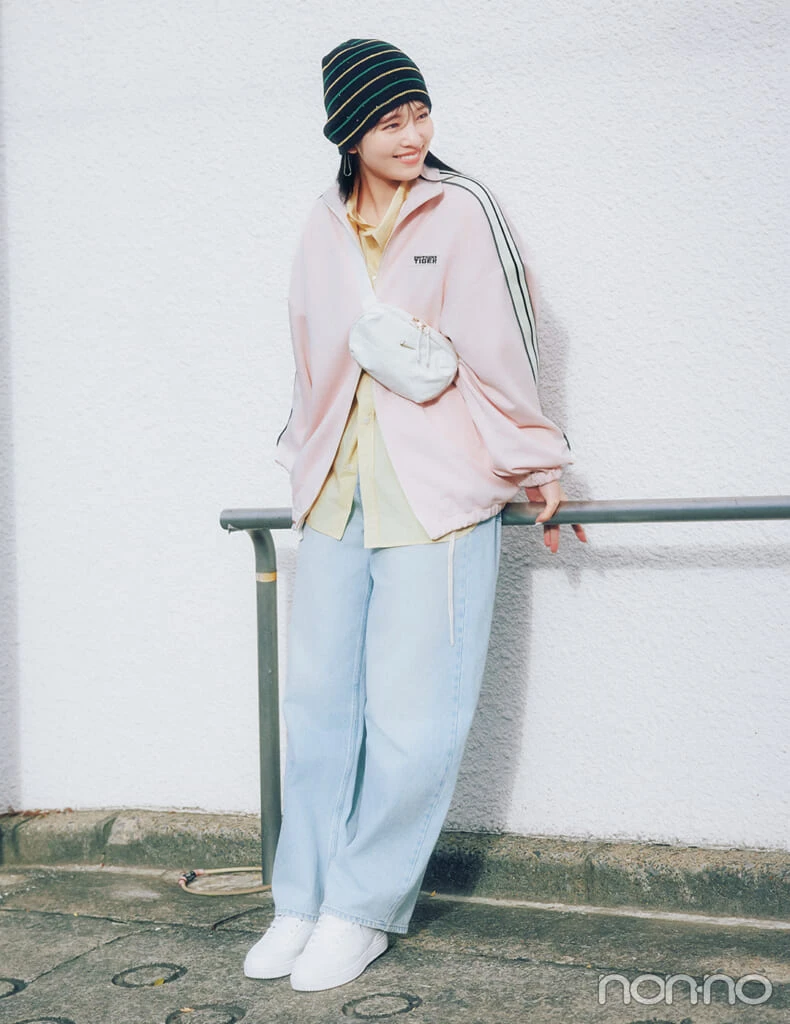 【non-no web】横田真悠が着こなす大学生の毎日コーデ