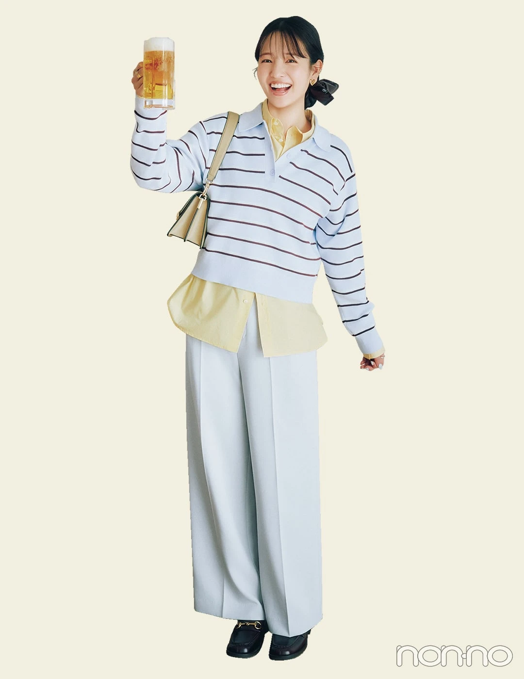 【non-no web】横田真悠が着こなす大学生の毎日コーデ