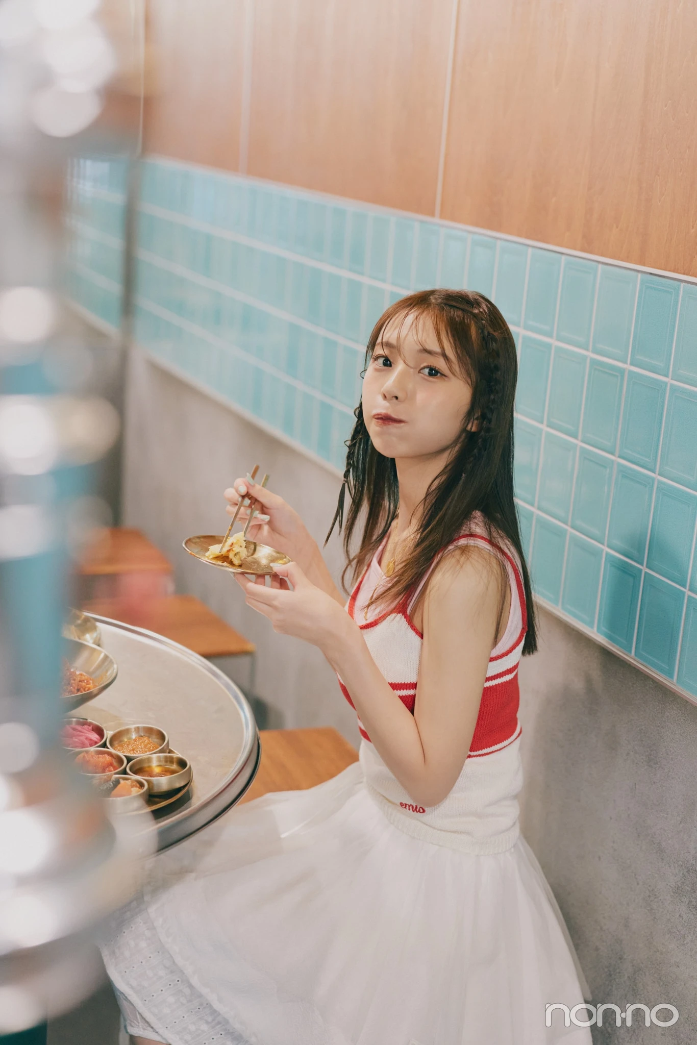 菊地姫奈のひなでぃぐ。第13回韓国料理を食べるカット