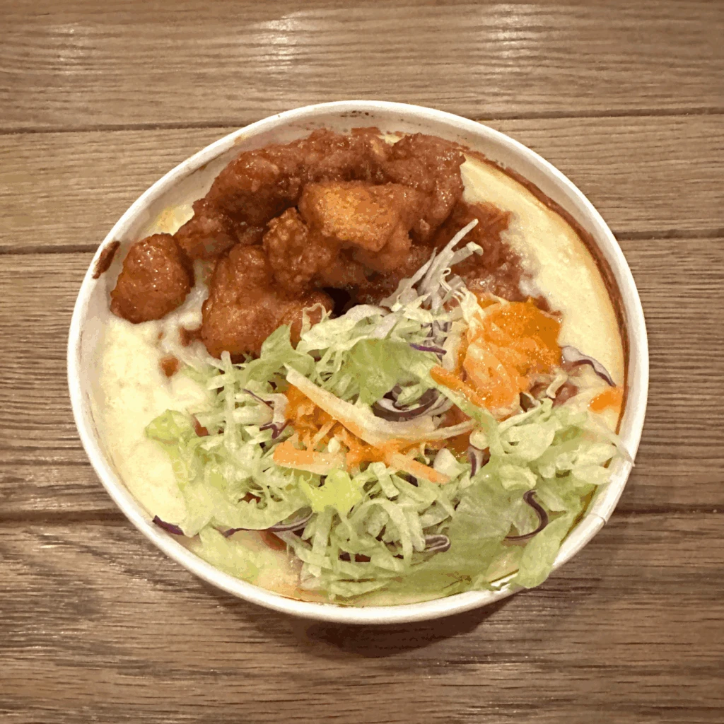 フライドチキンのライスボウル