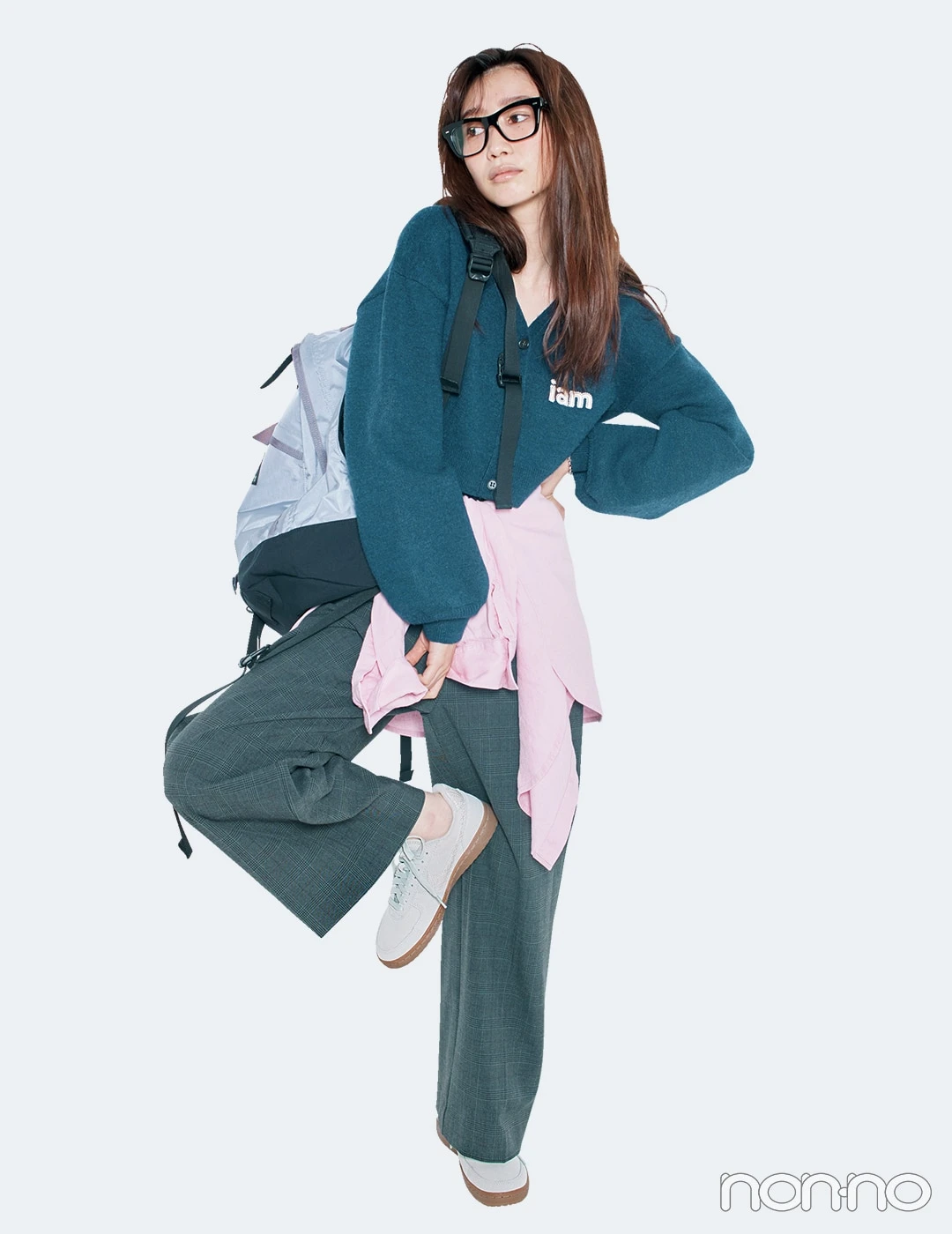 【non-no web】岡本夏美が着こなす大学生の毎日コーデ