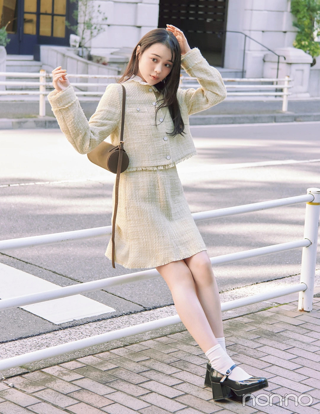 【non-no web】林芽亜里が着こなす大学生の毎日コーデ