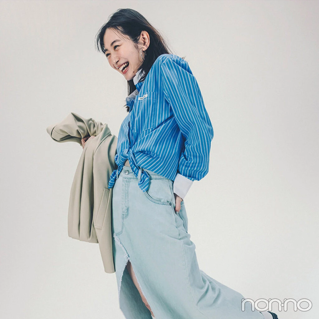 【non-no web】岡本夏美が着こなす大学生の毎日コーデ_アイキャッチ画像