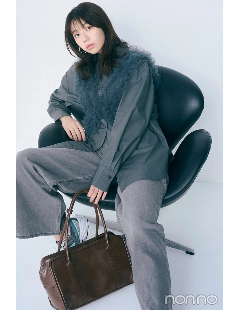 【non-no web】菊地姫奈が着こなす大学生の毎日コーデ