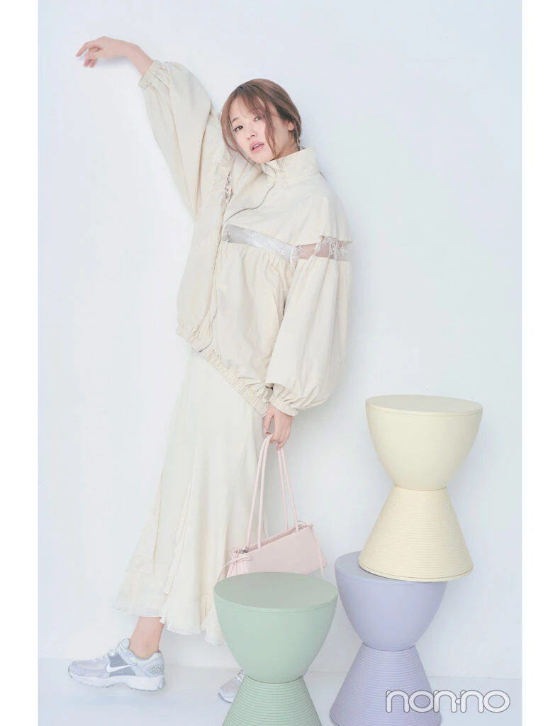 【non-no web】横田真悠が着こなす大学生の毎日コーデ