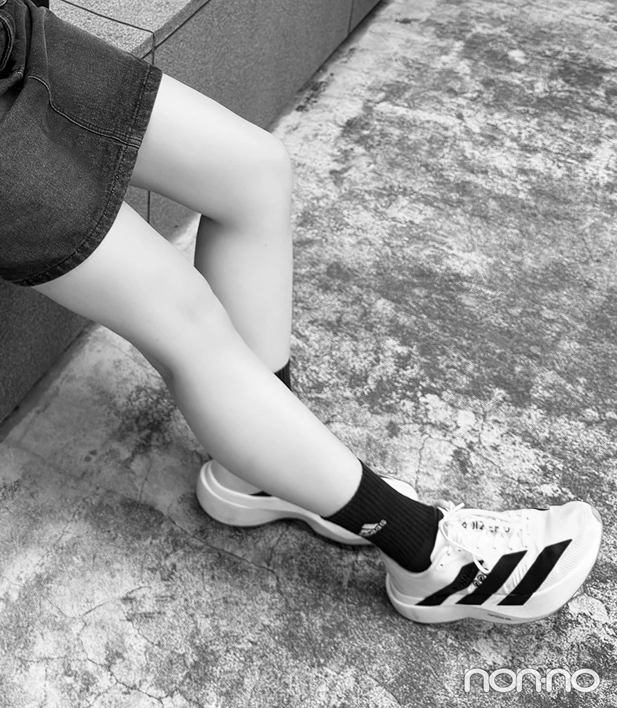 ADIZERO EVO SL WOVENの着用写真