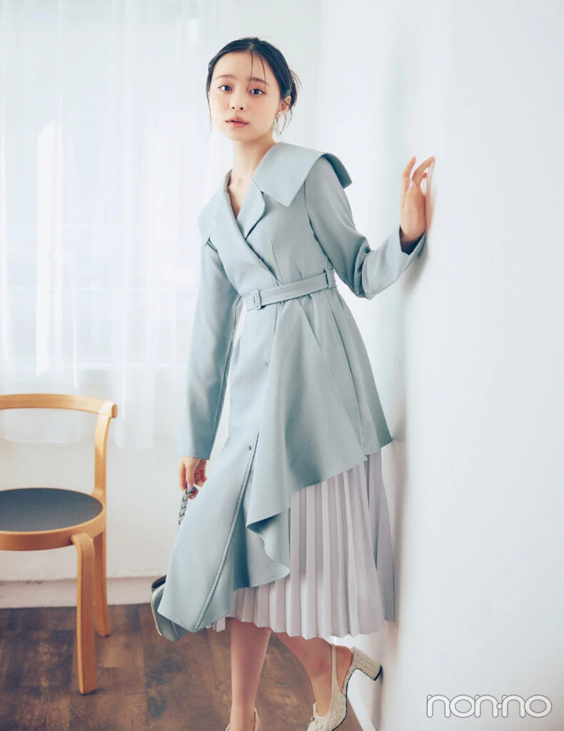 【non-no web】林芽亜里が着こなす大学生の毎日コーデ