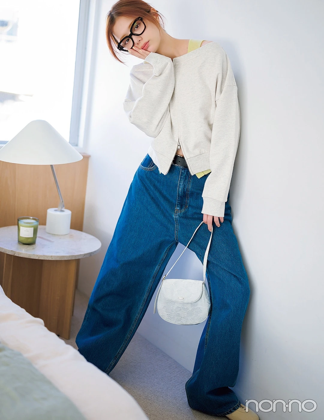 【non-no web】紺野彩夏が着こなす大学生の毎日コーデ
