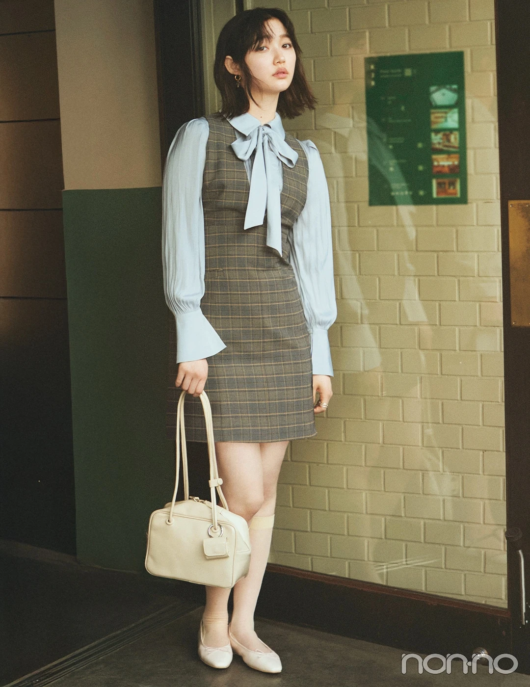 【non-no web】小宮山莉渚が着こなす大学生の毎日コーデ