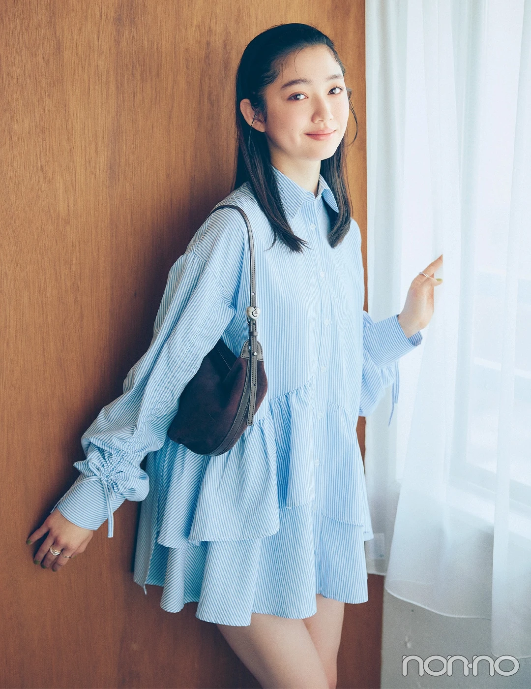 【non-no web】小宮山莉渚が着こなす大学生の毎日コーデ