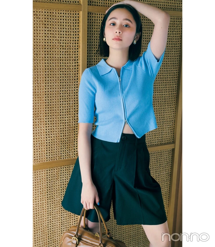 堀田真由の2024真夏のトレンドコーデ方程式モデルカット