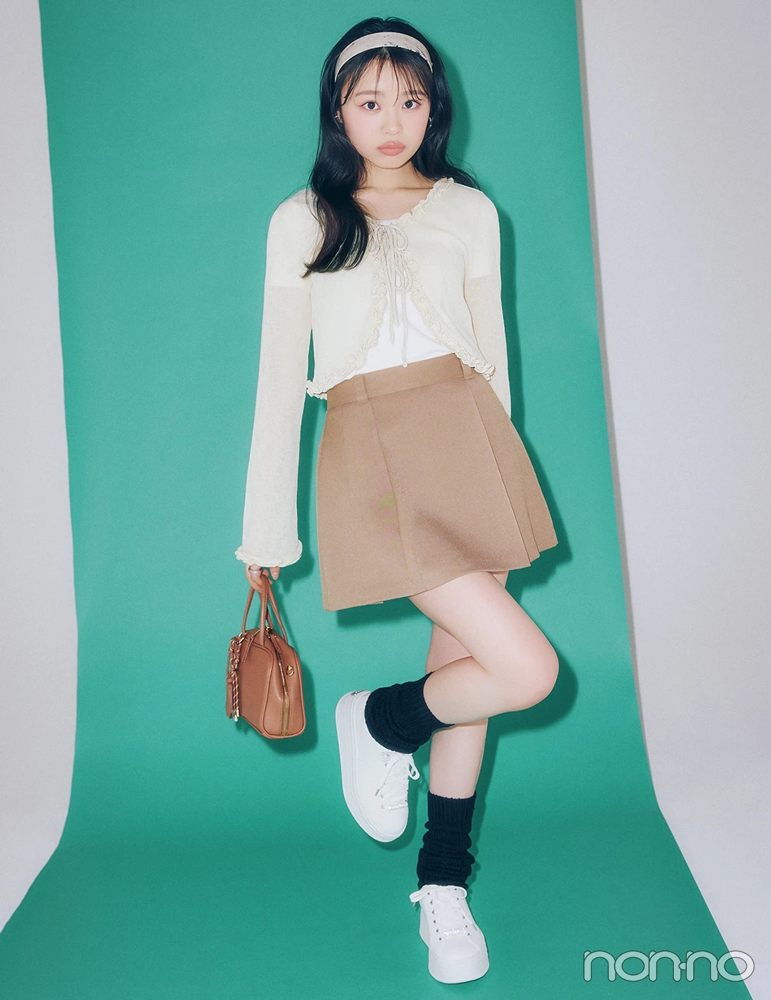 【non-no web】林芽亜里が着こなす大学生の毎日コーデ