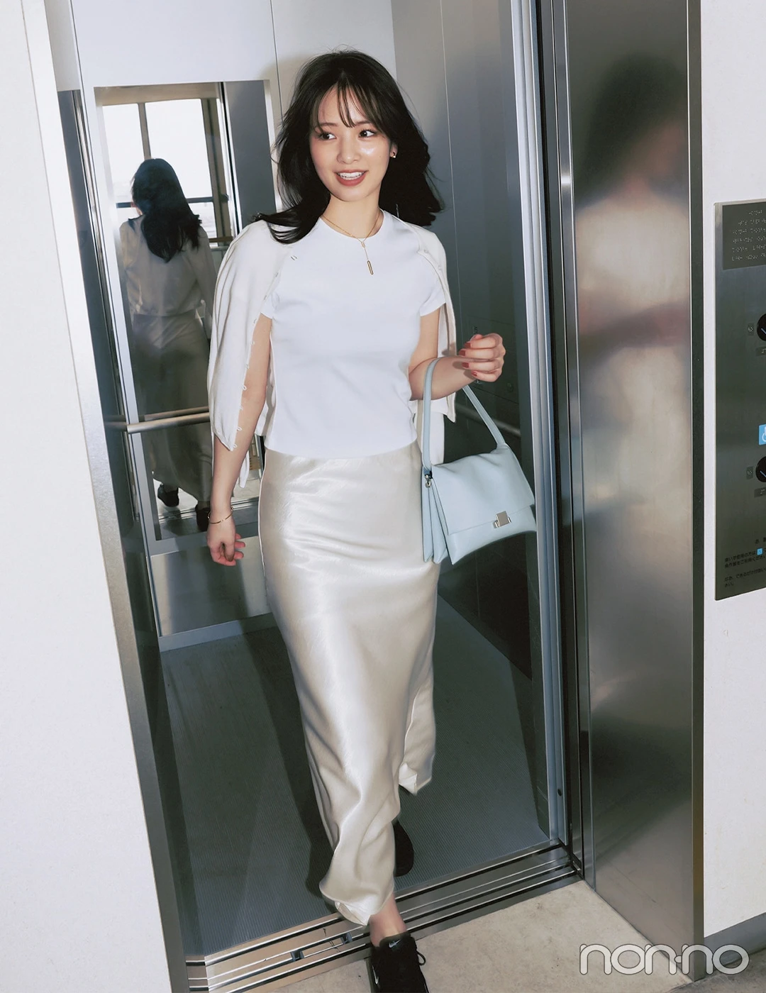 【non-no web】横田真悠が着こなす大学生の毎日コーデ