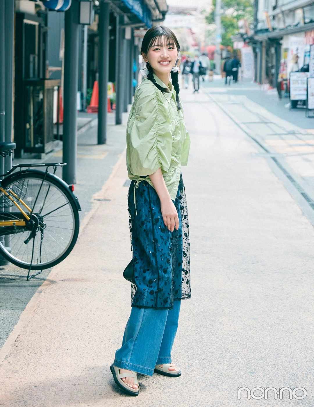 【non-no web】小坂菜緒が着こなす大学生の毎日コーデ
