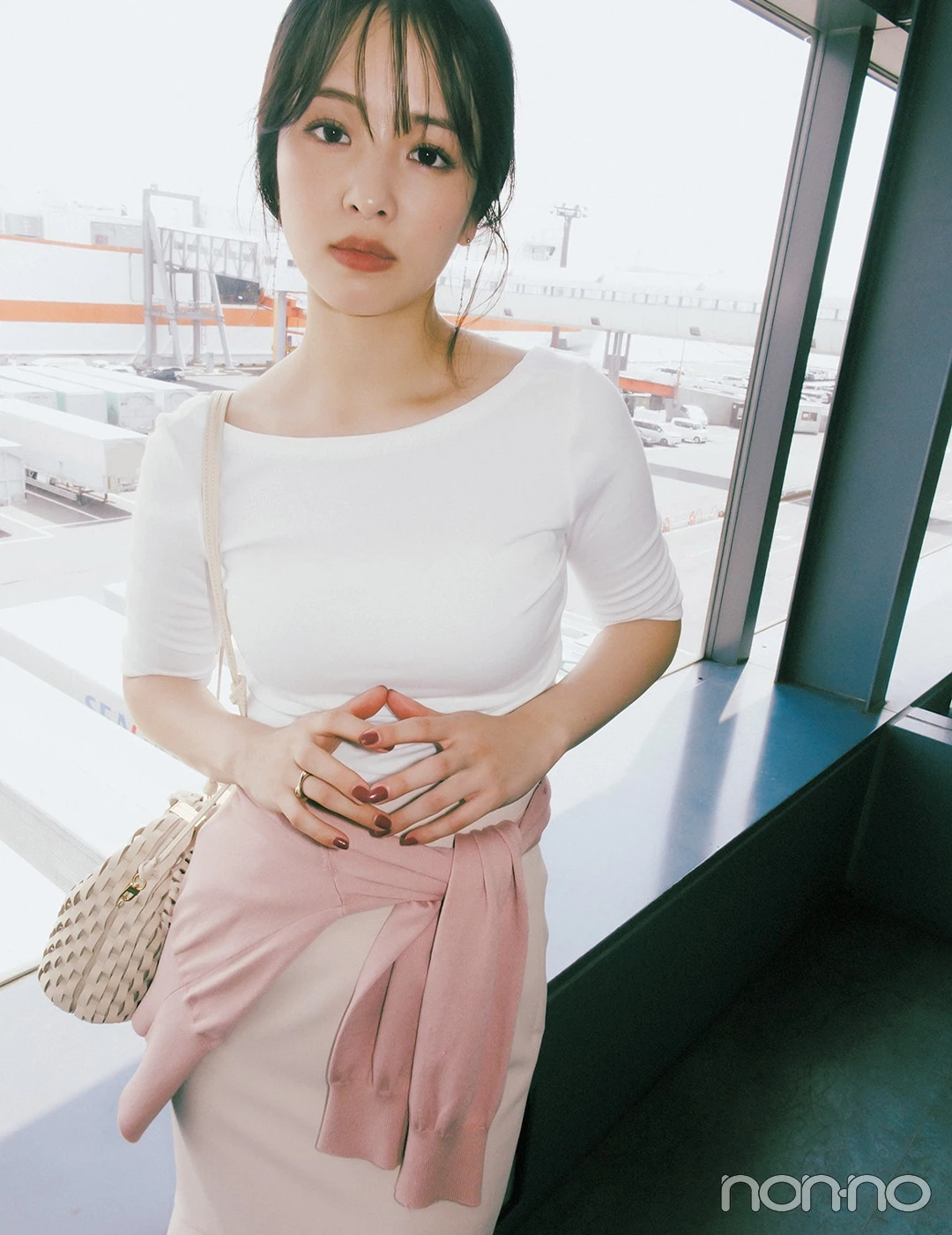 【non-no web】横田真悠が着こなす大学生の毎日コーデ