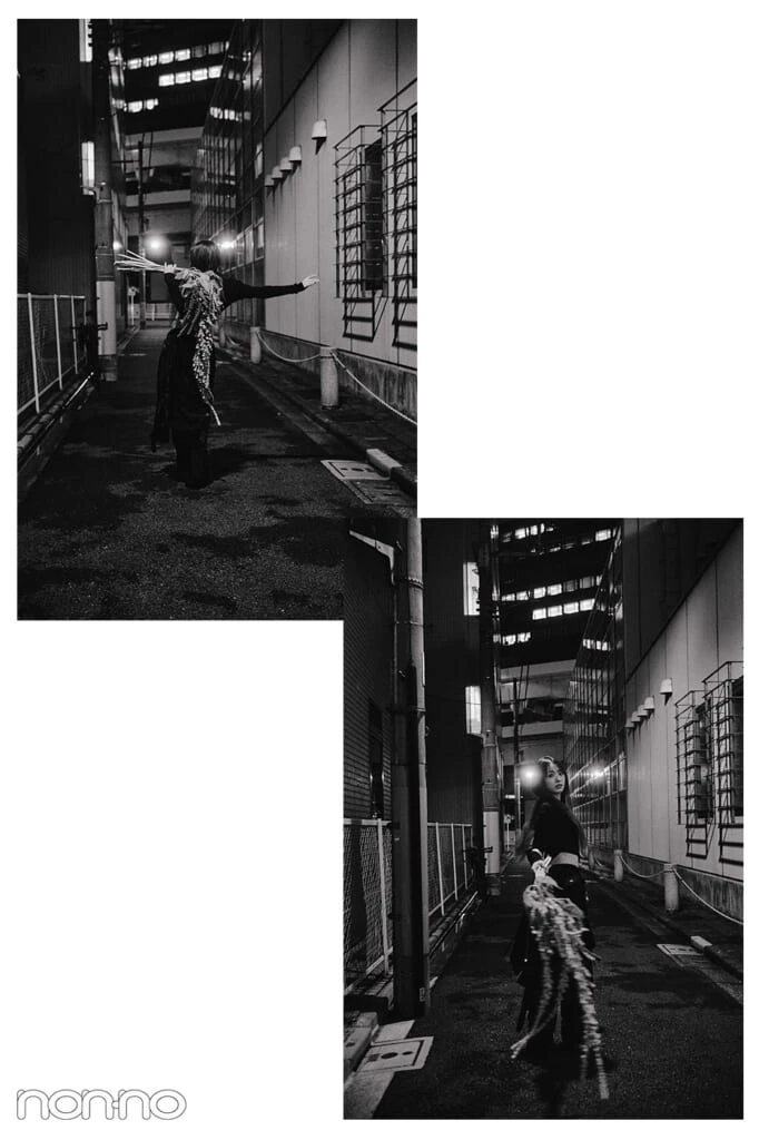村上なずなの夜ロケ撮影