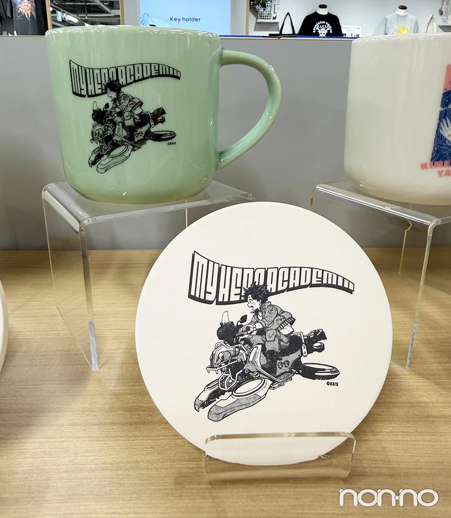 僕のヒーローアカデミアの珪藻土コースター¥1980・マグカップ¥3630
