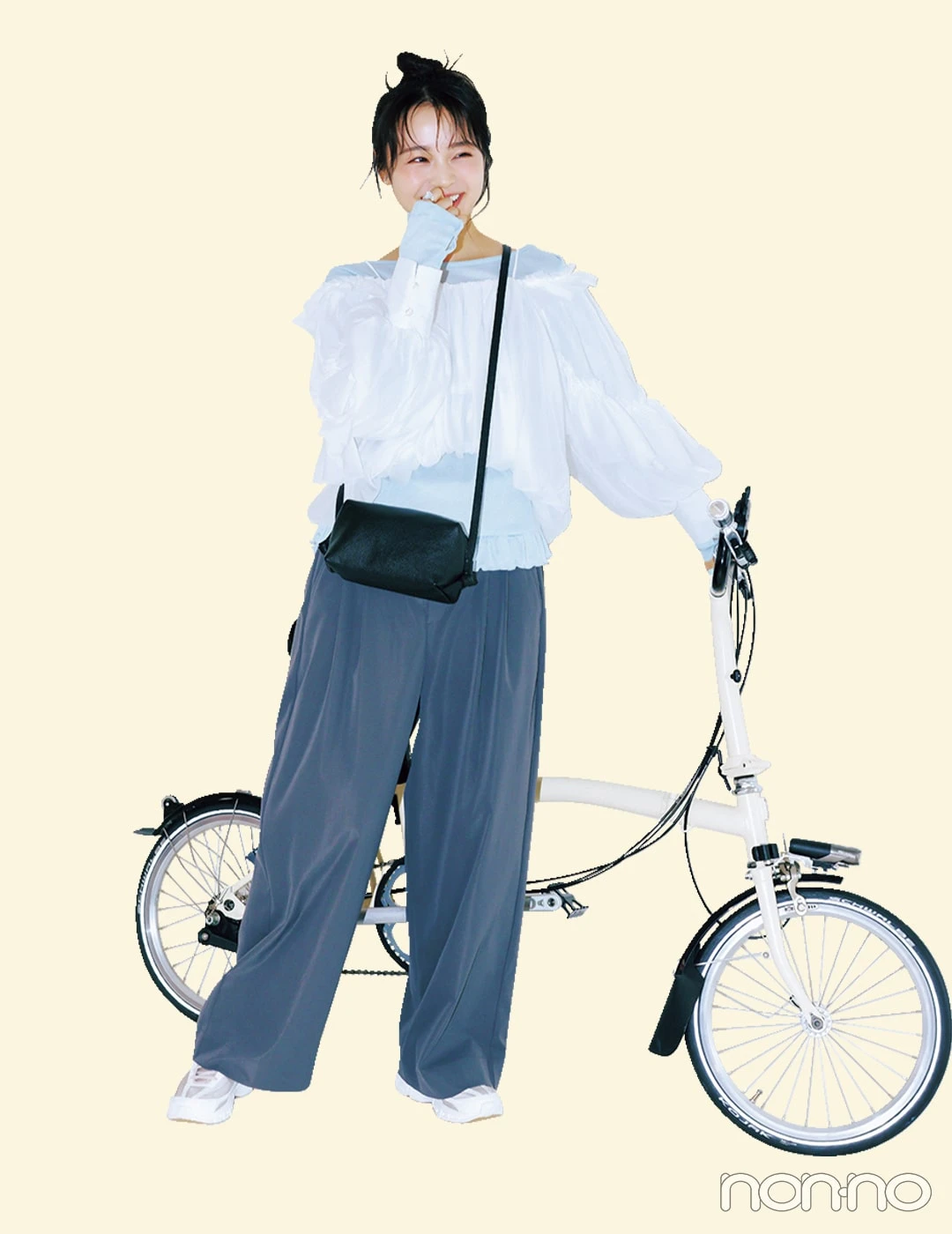 【non-no web】林芽亜里が着こなす大学生の毎日コーデ