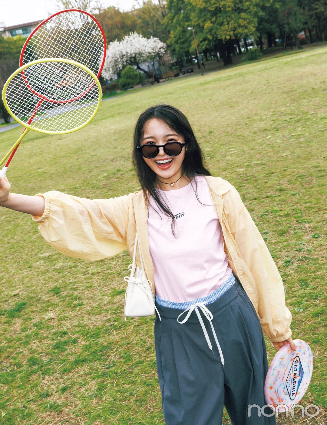 【non-no web】林芽亜里が着こなす大学生の毎日コーデ