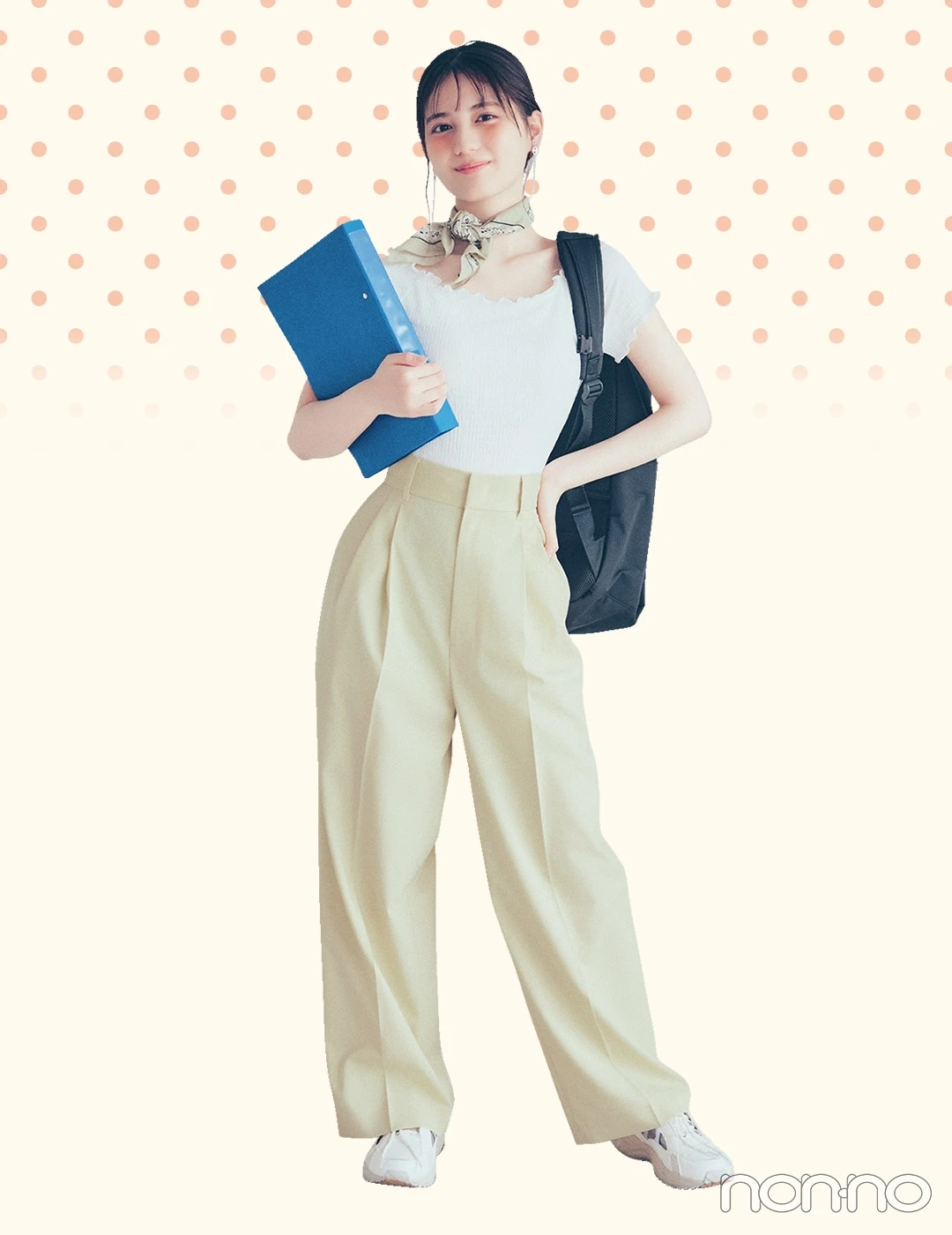 【non-no web】小坂菜緒が着こなす大学生の毎日コーデ