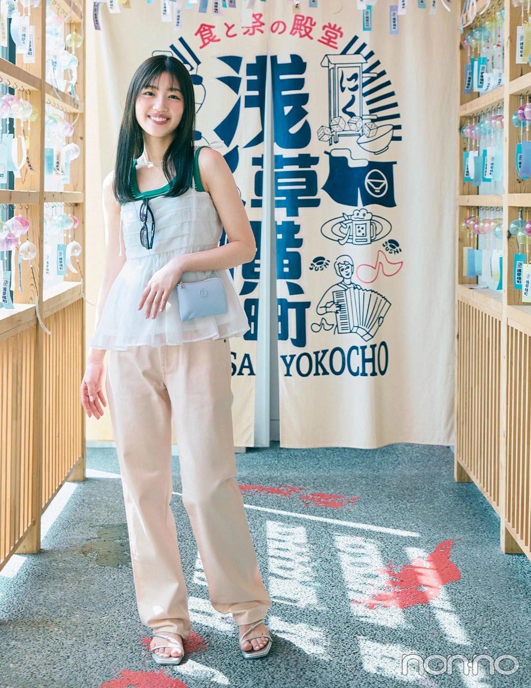 【non-no web】佐々木美玲が着こなす大学生の毎日コーデ