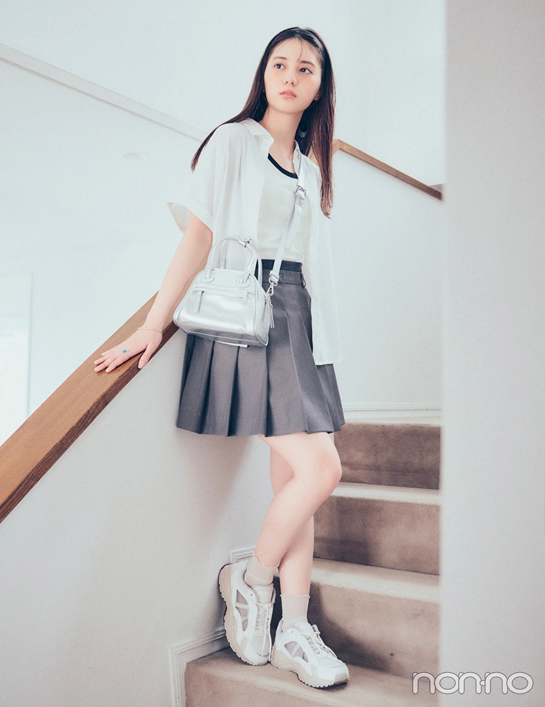 【non-no web】小坂菜緒が着こなす大学生の毎日コーデ