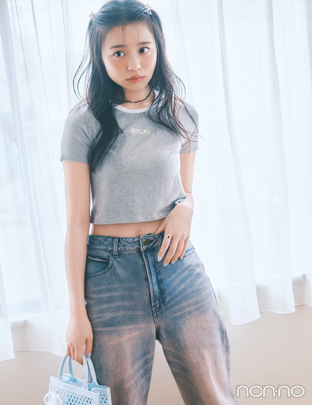 【non-no web】林芽亜里が着こなす大学生の毎日コーデ