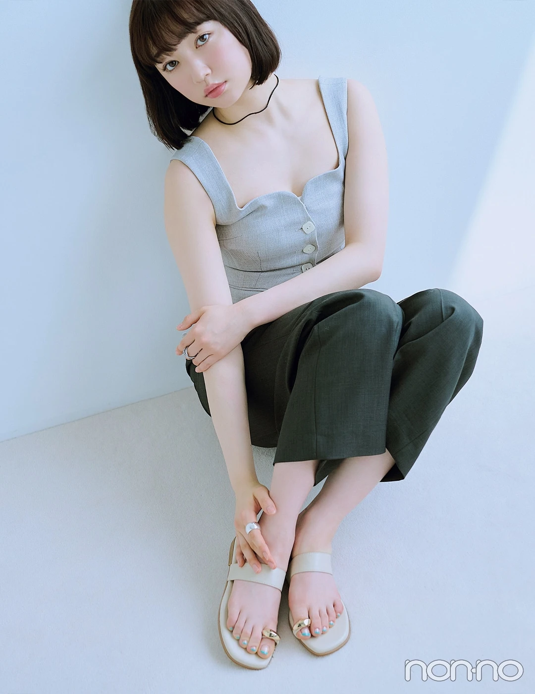 【non-no web】小宮山莉渚が着こなす大学生の毎日コーデ