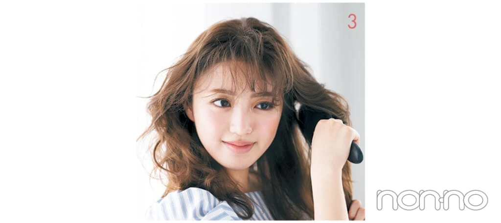 香音の衿の形×ヘアアレ相性マッチングプロセスカット3-4