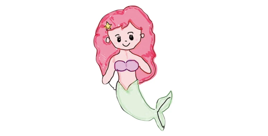 佐藤和奏の子どもの頃なりたかったアリエルの絵