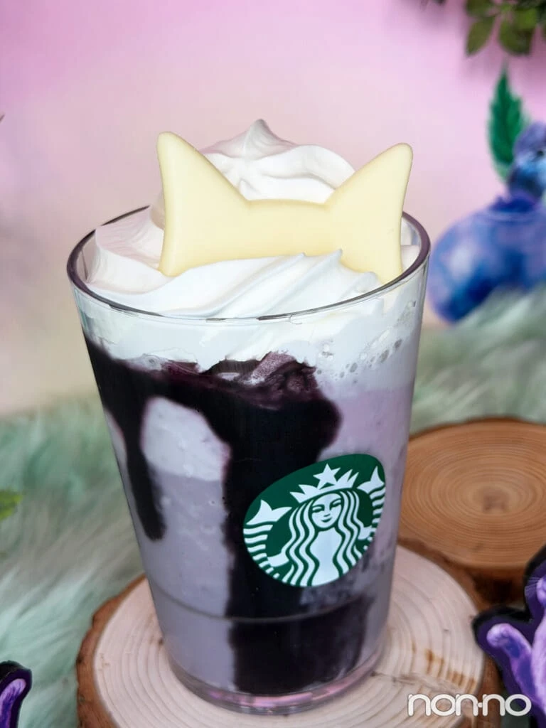 白猫耳のチョコレートソース部分
