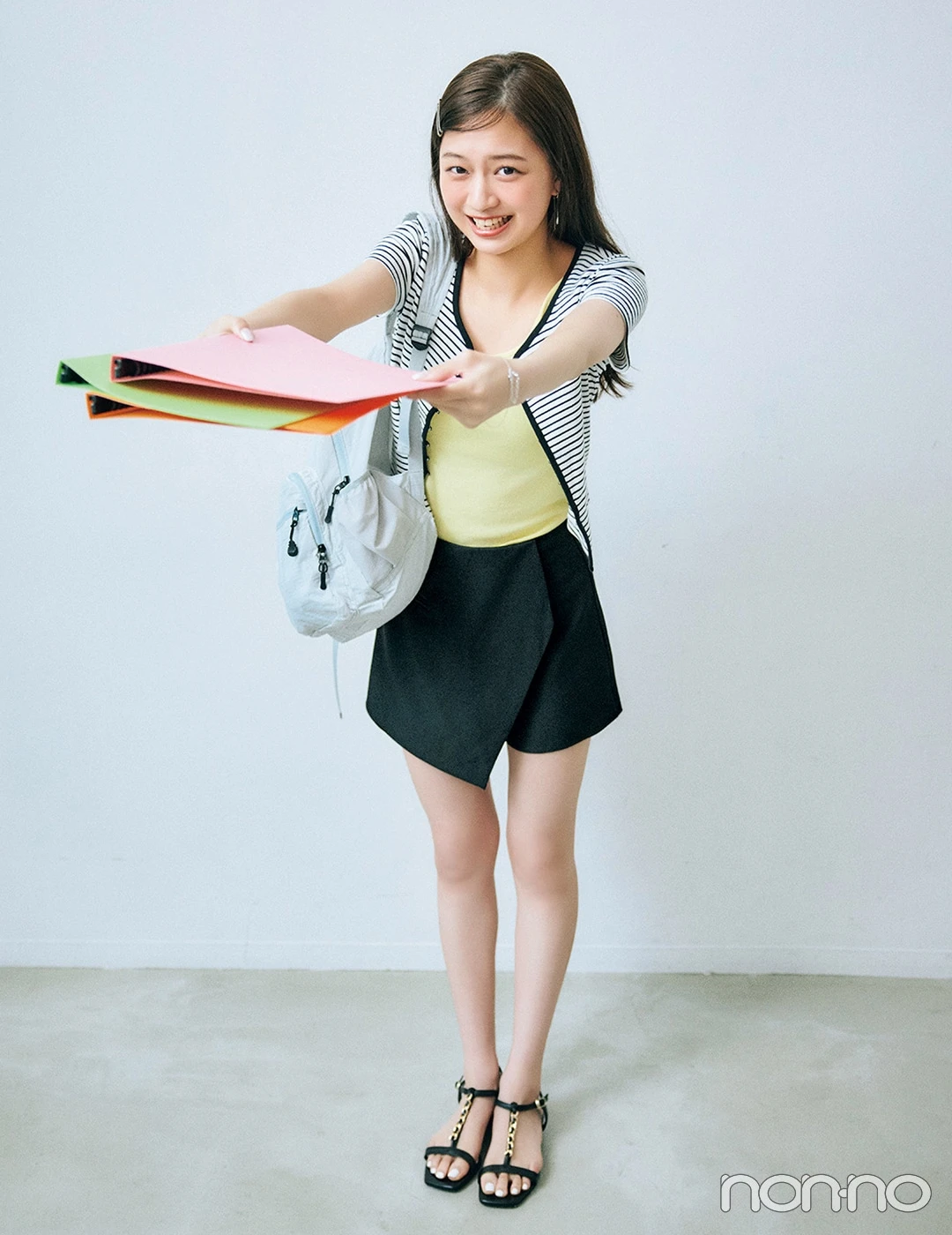 【non-no web】佐藤和奏が着こなす大学生の毎日コーデ
