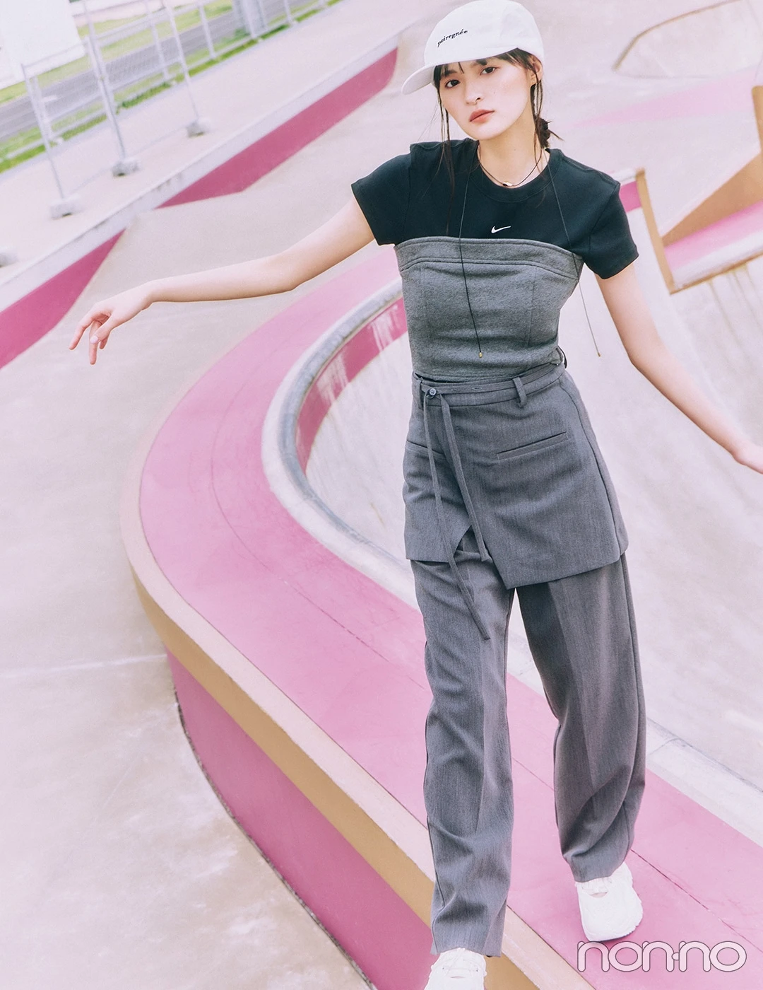 【non-no web】小坂菜緒が着こなす大学生の毎日コーデ