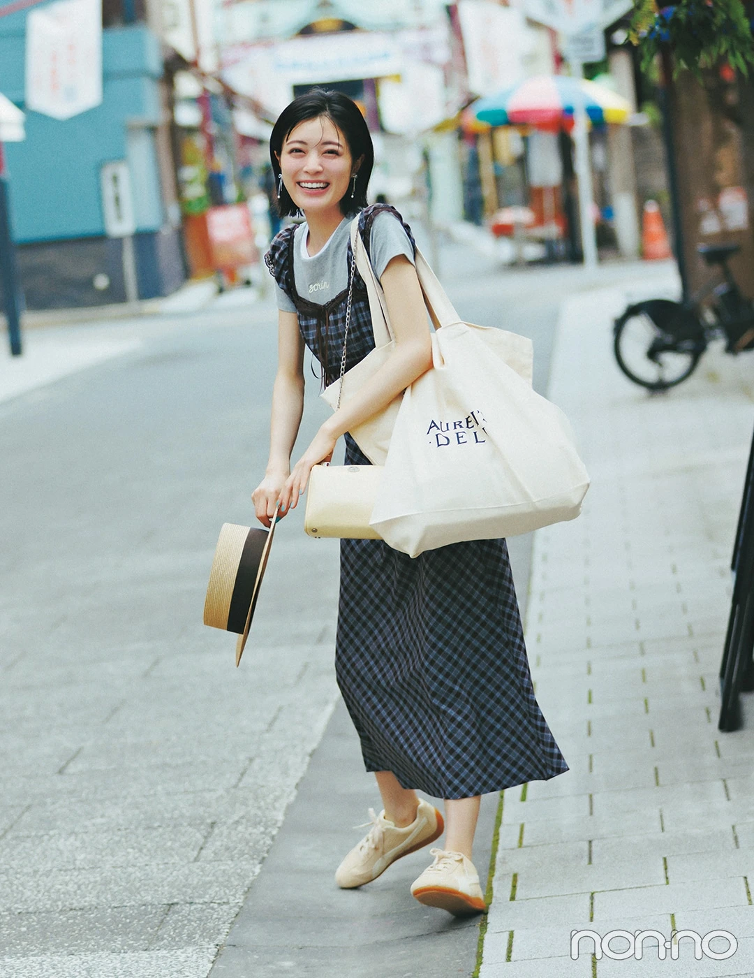 【non-no web】吉田美月喜が着こなす大学生の毎日コーデ