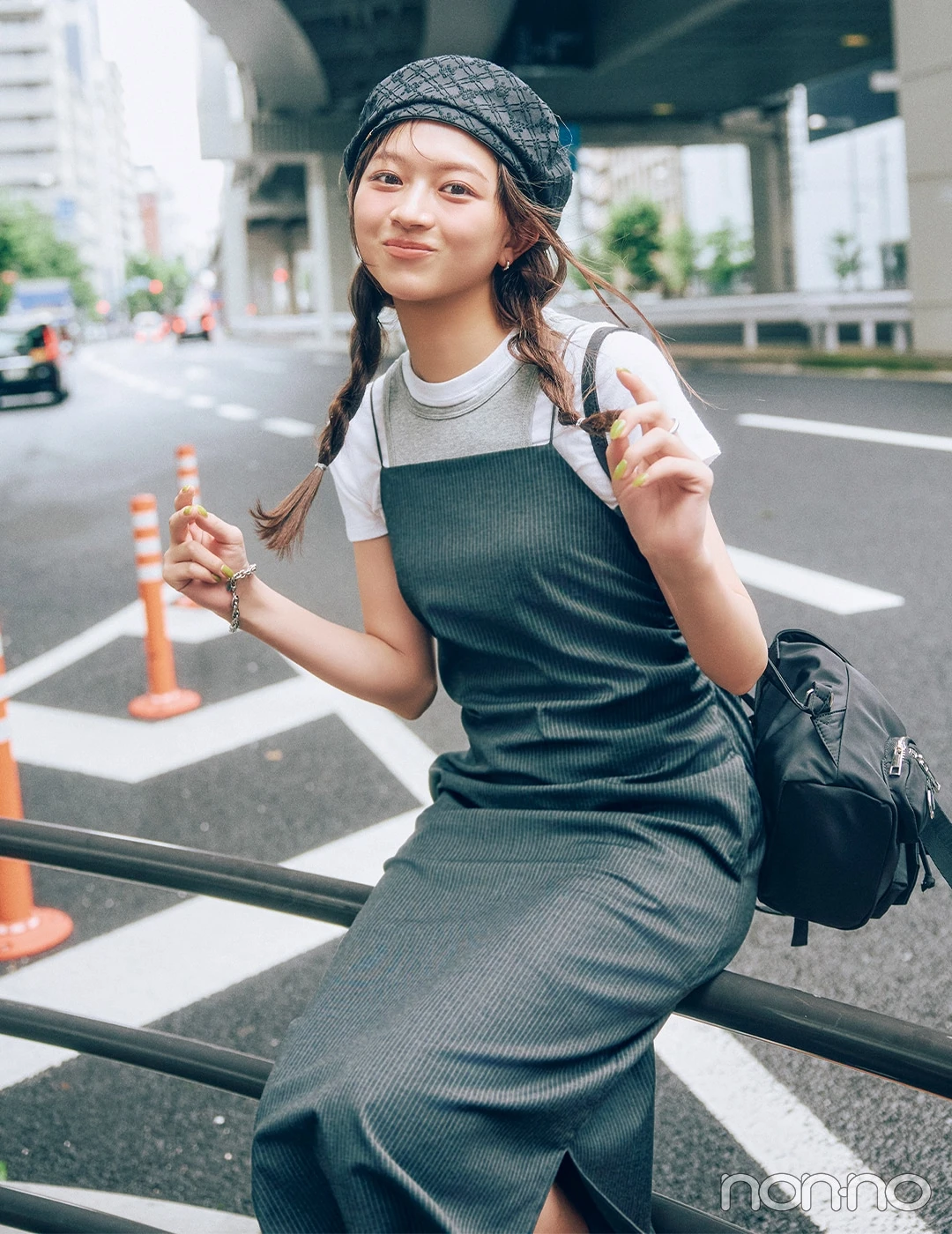 【non-no web】佐藤和奏が着こなす大学生の毎日コーデ