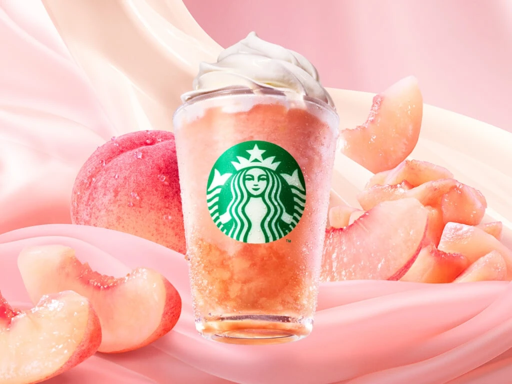 スターバックスの『ピーチ & ピーチミルク フラペチーノ®』
