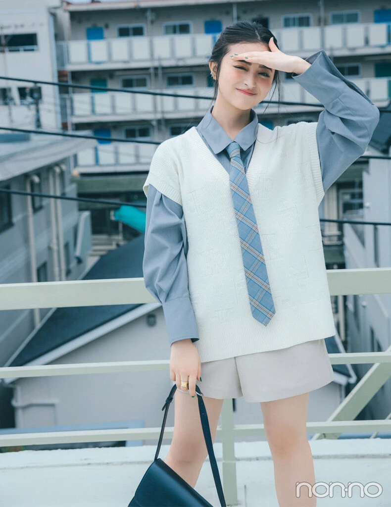 【non-no web】井上和が着こなす大学生の毎日コーデ