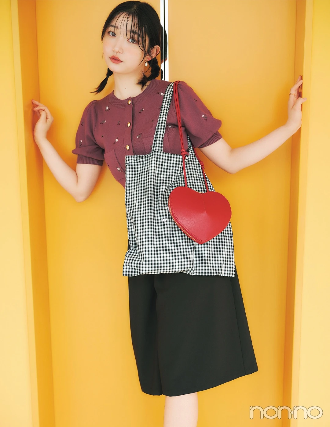 【non-no web】小宮山莉渚が着こなす大学生の毎日コーデ