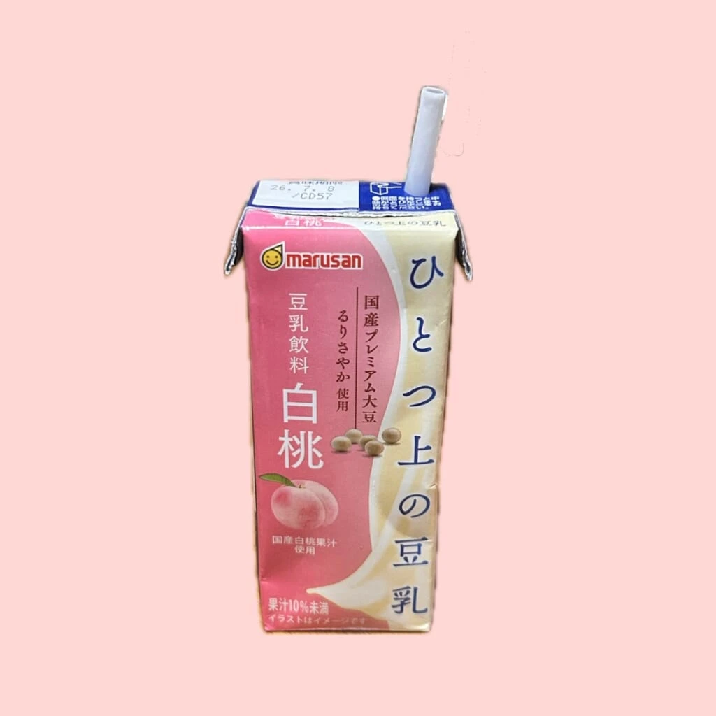 ひとつ上の豆乳　白桃