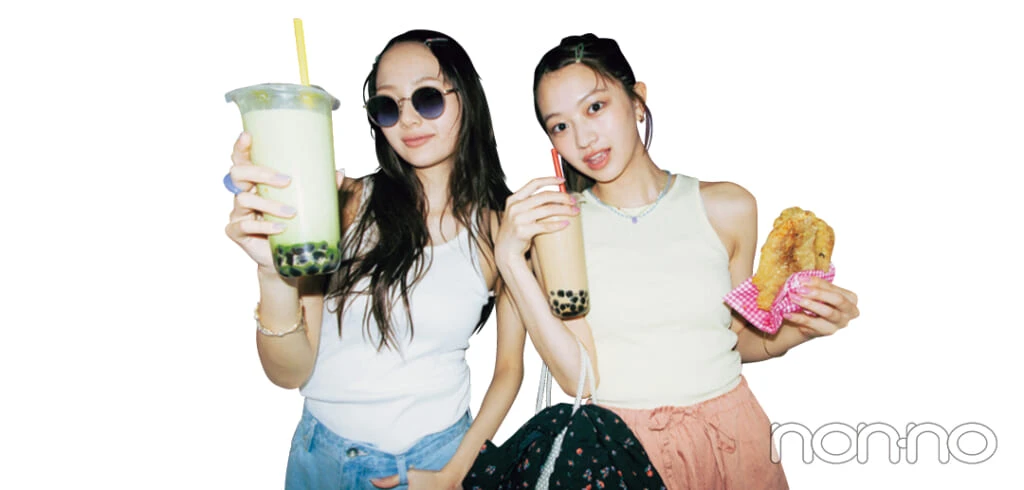台湾旅行に行く時のアメスリタンクリンクコーデ2