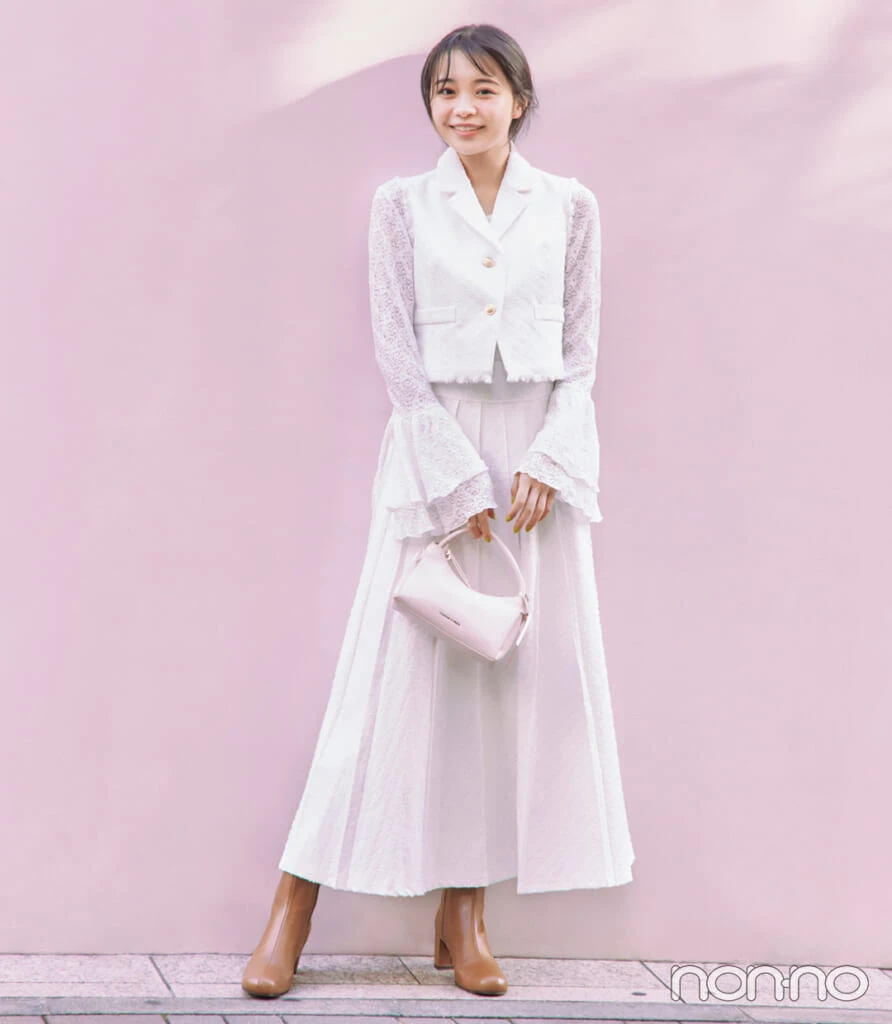 林芽亜里のセットアップモデルカット1-4