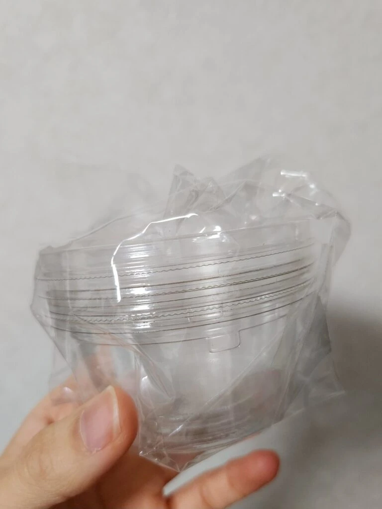 透明蓋付きカップ ゼリー ラッピング