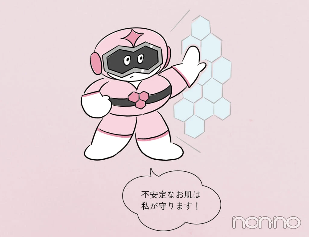 セラミドの効能「不安定なお肌は
私が守ります！」