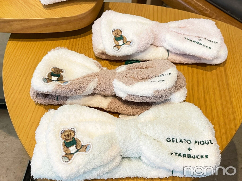 『gelato pique パウダーベア刺繍ボーダーヘアバンド ミントグリーン』
『gelato pique パウダーベア刺繍ボーダーヘアバンド モカベージュ』
『gelato pique パウダーベア刺繍ボーダーヘアバンド ソフトピンク』 実物